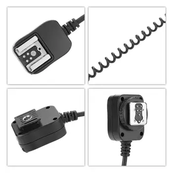 0,8 m 50-80cm TTL Off-Camera Flash Sync prelungitor camera Flashgun Cablu pentru Canon pentru aparate foto Hot Shoe Lanterna Accesoriu