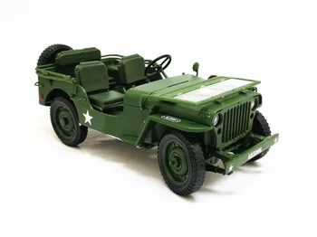 1:18 Militare Tactice Model de Jeep-uri Vechi de-al doilea Război Mondial Willis Vehicule Militare Aliaj de Modelul de Masina Pentru Copii Jucarii si Cadouri Transport Gratuit