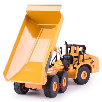 1:50 Aliaj De Cherestea Apuca Model Apucând De Prelucrare A Lemnului Excavator Camion De Jucărie