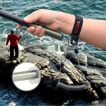 1.58 M Retractabil de Pescuit, Corzi para pesca Sârmă de Oțel de Pescuit Frânghie de Siguranță Tijă de Pescuit Ratat Linie de Protecție Pește Aborda Instrument