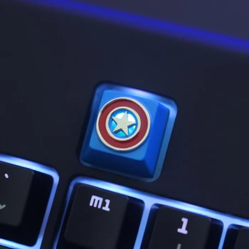 1 buc Capac Cheie Mecanică Keyboard keycap pentru DNF Dota 2 AU PUGB de Zinc-Aluminiu-Aliaj Captain America R4 Înălțime Stereoscopic relief