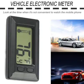 1 buc Mașină de Ceas Electronic Ceas de Bord LCD cu Ecran Mare Ceas Digital, Termometru Display Auto Ornamente Accesorii