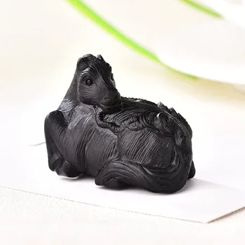 1 BUC Naturale Obsidian Cal Manual Sculptate în Cuarț Vindecare Piatră Norocos Casa decor de Crăciun Reiki Cadou Fengshui Serie