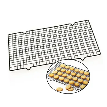 1 buc-Negru de Înaltă Calitate Dreptunghiulară de Metal ochiurilor de Plasă se Lipeasca de Tort de Răcire Rack Net Pentru Cookie-uri/Plăcinte Și Prăjituri coace Rack