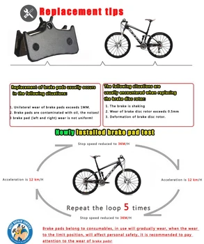 10 Pereche MTB Biciclete de Munte Biciclete plăcuțelor de Frână PENTRU SHIMANO DEORE M755 M756 SPER Mono M4 Organice Piese Accesorii