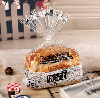 100buc/lot livrare Gratuita Alb Transparent Dot Cookie Ambalare paine Prajita sac de Plastic, Pungi de Biscuiti Gustare de Copt Pâine