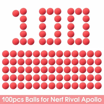 100buc Runde EVA Glonț Bile Compatibil pentru Rivalul Refill Darts Arme de Jucarie Rival Apollo Mingea Jucărie pentru Copii Arma de Fotografiere în aer liber