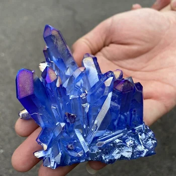 100g-300g Acasă Decorative Cristal de Cuarț de Vindecare albastru Aura Violet de Cuart Grup