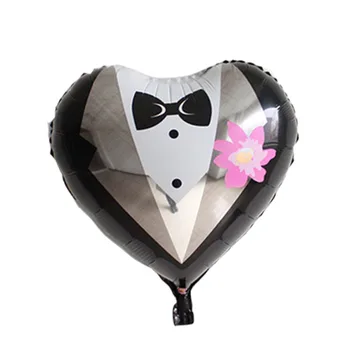 10buc 18inch Inima Balon de Folie de Aer de Nunta de Decorare Ziua de nastere Balon cu Heliu Balon Petrecere de Ziua Îndrăgostiților Consumabile pline de Culoare