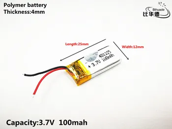 10buc Litru de energie a bateriei Bun Qulity 3.7 V 100mAH,401225 Polimer litiu-ion / Li-ion pentru JUCĂRIE,POWER BANK,GPS,mp3,mp4