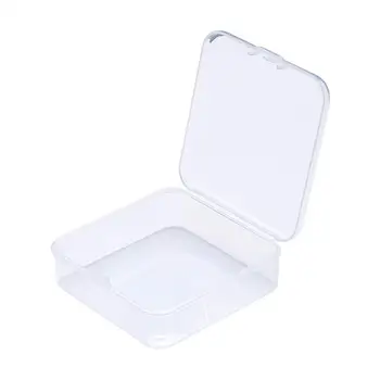 10buc Pătrat de Plastic Transparent Cutie de Depozitare Bijuterii Margele de Afișare de Ambalare Container de Obiecte Mici care Transportă Cazuri Organizator