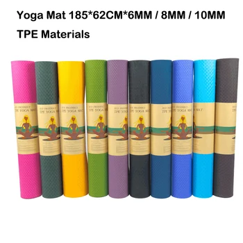 10MM Grosime Suplimentară Exercițiu Yoga Mat Natural, Cauciuc TPE Yoga Mat Non-alunecare de Yoga, presopunctura, Yoga Sănătos Yoga Mat sală de Gimnastică pentru Fitness