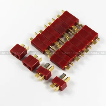 10Pairs T-Priză de sex Masculin și de sex Feminin Conectori pentru RC Model ESC baterie motor