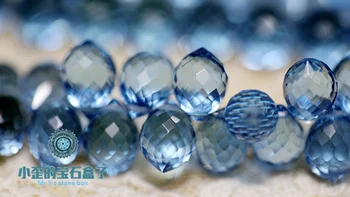 10pieces AA margele vrac lumina LONDON BLUE quartz fațete pentru bijuterii DIY face FPPJ en-gros margele natura
