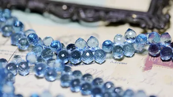 10pieces AA margele vrac lumina LONDON BLUE quartz fațete pentru bijuterii DIY face FPPJ en-gros margele natura