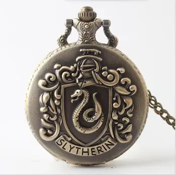 (1112) bronz de epocă viperinilor design ceas de buzunar colier. Pomi de crăciun stea cadou . cadou de promovare.