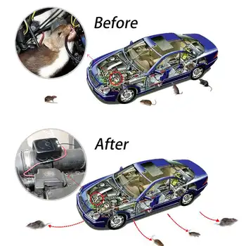 12-24V Vehicul NOU-montate cu Ultrasunete Mouse Repeller Parcare Automată Începe Mașină cu Ultrasunete Electronic Mouse-ul Pest Repeller