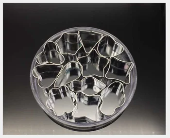 12BUC / Set ,NOUA Formă Geometrică Cookie-Cutter din Oțel Inoxidabil Mucegai Creative Fondant Freze Tort Instrumente cu Cutie