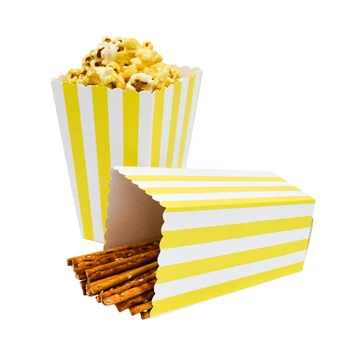 12pcs Benzi Colorate de Hârtie Popcorn Cutii Decor Nunta Pop Corn Saci de Favoarea de Craciun Petrecere de Ziua Consumabile