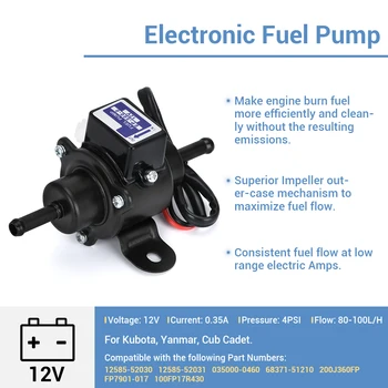 12V pompei Electrice de combustibil EP-500-0 035000-0460 12585-52030 benzina diesel pertrol caz Pentru Kubota Yanmar Motor Cub Cadet