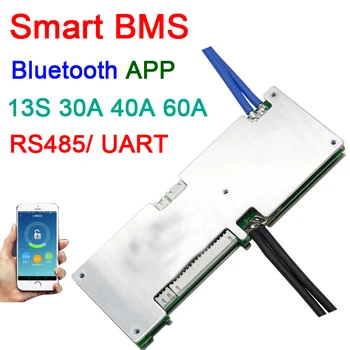 13S 48V 60A 40A 30A smart Li-ion baterie de litiu de protecție bord bms Bluetooth APP RS485 UART corespondență software monitor