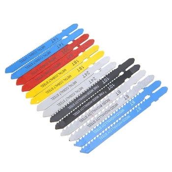 14pcs Colorate Asortate Metal Oțel T-coadă Puzzle Blade Set de scule de Montaj Pentru Plastic, Lemn, Aluminiu mai Rapid de Tăiere Lame de Ferăstrău