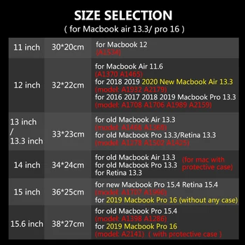 15.6 inch Laptop Maneca Caz pentru MacBook Pro 16 caz A2141 funda macbook air 13 2020 A2179 mac pro retina 13 15 A1932 A1466