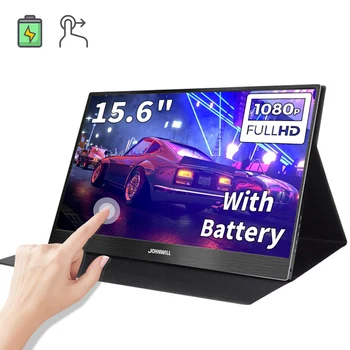 15.6 inch touch screen monitor portabil 1080P ips hd usb de tip c afișaj baterie reîncărcabilă monitor pentru laptop telefon PS4 XBOX