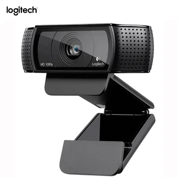 15MP Camera Web Logitech C920 Pro Webcam Inteligente HD 1080p web cam Lat Skype Video Call Laptop, aparat de Fotografiat Usb