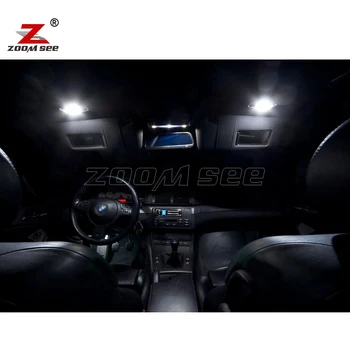 18pcs Bec LED de Interior dome Light Kit pentru BMW Seria 3 E46 Touring Wagon 316i 318i 320i 323i 325i 328i 330i (1999-2005)