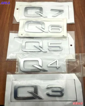 1buc 3D Aluminiu Q3 Q4 Q5 Q6 Q7 A8L emblema coada de Mașini portbagaj scrisoare autocolante auto Insigna decal pentru Audi modificat Accesorii