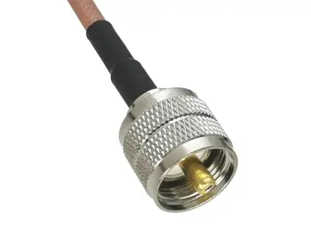 1buc RG142 UHF PL259 Plug de sex Masculin să UHF PL259 de sex Masculin Conector Coaxial RF Jumper Coadă Cablu Pentru Antenă Radio 6 inch~10M