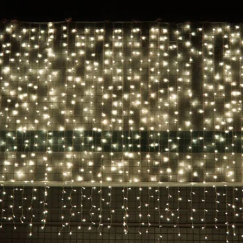 1x Lumini de Crăciun Decor în aer liber 10m 220V Ofili 100 Led-uri Cortina Sloi de gheață Șir de Lumini de Anul Nou Nunta Petrecere Ghirlanda de Lumina