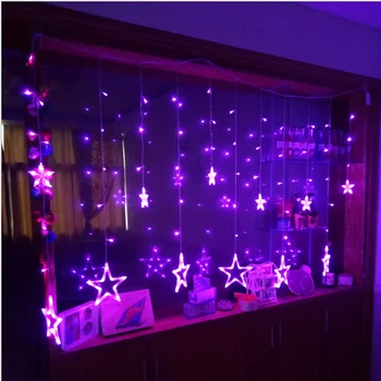 2,5 M LED Star Zână Lumina Ghirlanda de Craciun Petrecere de Nunta Lumini Șir Pentru Casa Dormitor Bar Geam Lumini de Decor Acasă