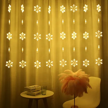 2,5 M LED-uri Cortina Șir de Lumină LED-uri fulg de nea Ghirlanda de Crăciun Acasă, Lumini Decorative pentru Vacanță, Petrecere de Nunta, Decoratiuni de Gradina