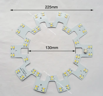 2 ani de garanție rotund 18W sau 24W LED lumina plafon pcb bord cu led-uri duble culori circulară techo LED 2D tub 120V 220V 230V 240V