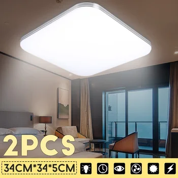 2 buc AUGIENB 1600LM 16W LED Lumini Plafon Lămpi Moderne Living corp de Iluminat Dormitor, Bucatarie cu Montare pe Suprafață Culoare Panou