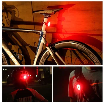 2 buc Biciclete Lumina din Spate USB Reîncărcabilă rezistent la apa IPX8 Biciclete Lumina Pentru MTB Casca Ambalaj Punga de Coada de Lumină Ciclism Stop