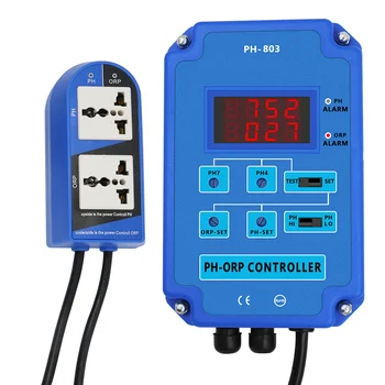 2 în 1 PH&ORP Tester Monitor pH-Metru de Calitate a Apei, Putere de Ieșire de Comandă a Releului de acționare a Sondei Electrod BNC pentru Acvariu Hidroponice 21%