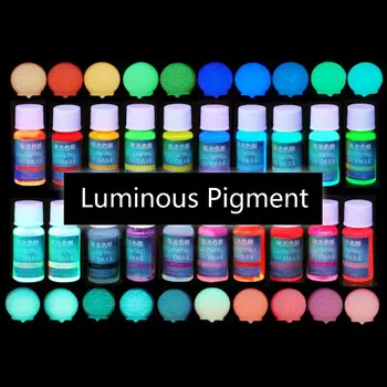 20 de Culori Stralucitoare în Întuneric Rășină Epoxidică Pigment Kit Luminos Colorant Lichid Vopsea Rășină Bijuterii