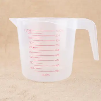 2018 1000ml Plastic Lichid Ulcior de Măsurare Cupa Absolvit Suprafață de Gătit produse de Panificatie Bucatarie Laborator