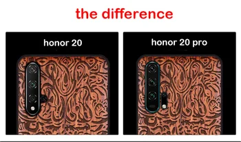 2019 Nou Pentru Huawei Honor 20 De Caz Subțire de Lemn Capac Spate TPU Caz Bara de protecție Pe Onoarea 20 Huawei Honor 20 pro Cazuri de Telefon