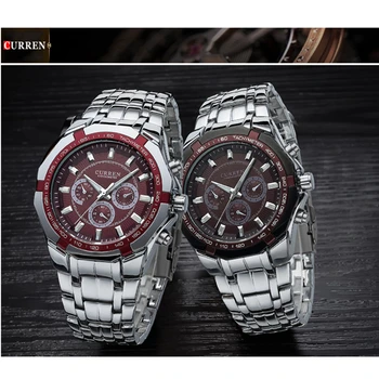 2020 CURREN Bărbați Ceasuri de Lux de Top de Brand Nou Fierbinte Design Militar Sport ceasuri Barbati Digital Cuarț Bărbați plini Ceas din Oțel