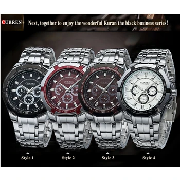 2020 CURREN Bărbați Ceasuri de Lux de Top de Brand Nou Fierbinte Design Militar Sport ceasuri Barbati Digital Cuarț Bărbați plini Ceas din Oțel