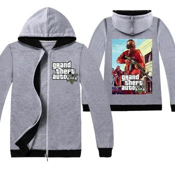 2020 Grand Theft Auto V Haine Fete roupas Gta 5 Desene animate cu Fermoar, Jachete Îmbrăcăminte pentru Copii Baieti cu Maneca Lunga Topuri Tricouri