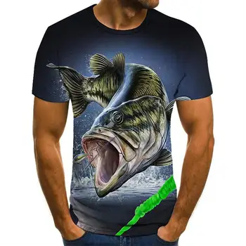 2020 noi, Amuzante cadouri pentru bărbați pescuit tricou ziua t-shirt animale marine de Pește Tipărite Tricou Barbati Pescar Glumă t-shirt camisa