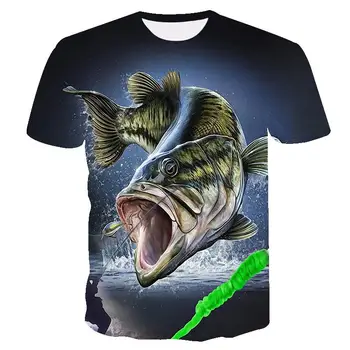 2020 noi, Amuzante cadouri pentru bărbați pescuit tricou ziua t-shirt animale marine de Pește Tipărite Tricou Barbati Pescar Glumă t-shirt camisa
