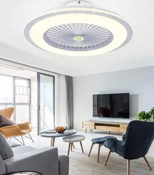 2020 nou cu LED-uri APP de reglaj de la distanță de control Ventilatoare de tavan lampa Invizibil Frunze 60cm Modern, simplu decor acasă corp de Iluminat