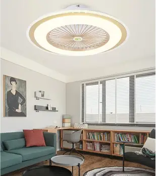 2020 nou cu LED-uri APP de reglaj de la distanță de control Ventilatoare de tavan lampa Invizibil Frunze 60cm Modern, simplu decor acasă corp de Iluminat