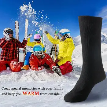 2020 Nou Termică Bumbac Șosete Încălzite Sport de Schi Sosete de Iarna Picior mai Cald Electrice de Încălzire Ciorap Baterie Bărbați Femei термоноски